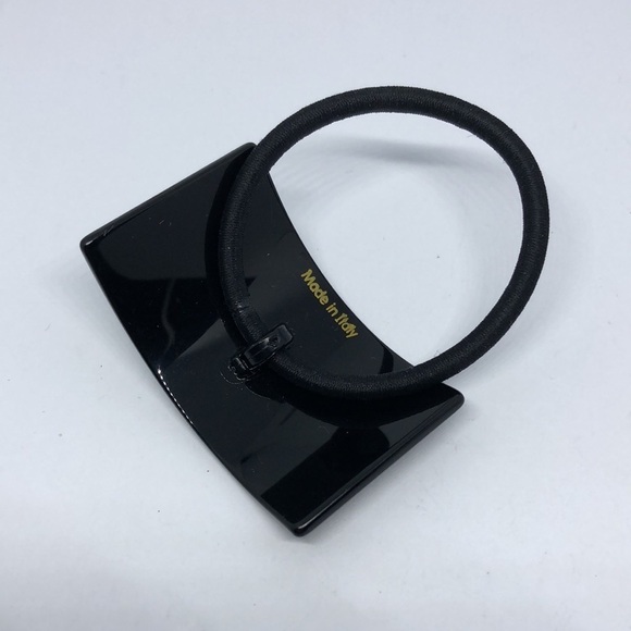 B initial Letter Hair Ponytail Holder Elastic Made in Italy - Picture 2 of 3